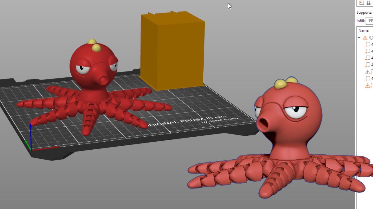 Octillery - Articulated - Pokemon 3d model