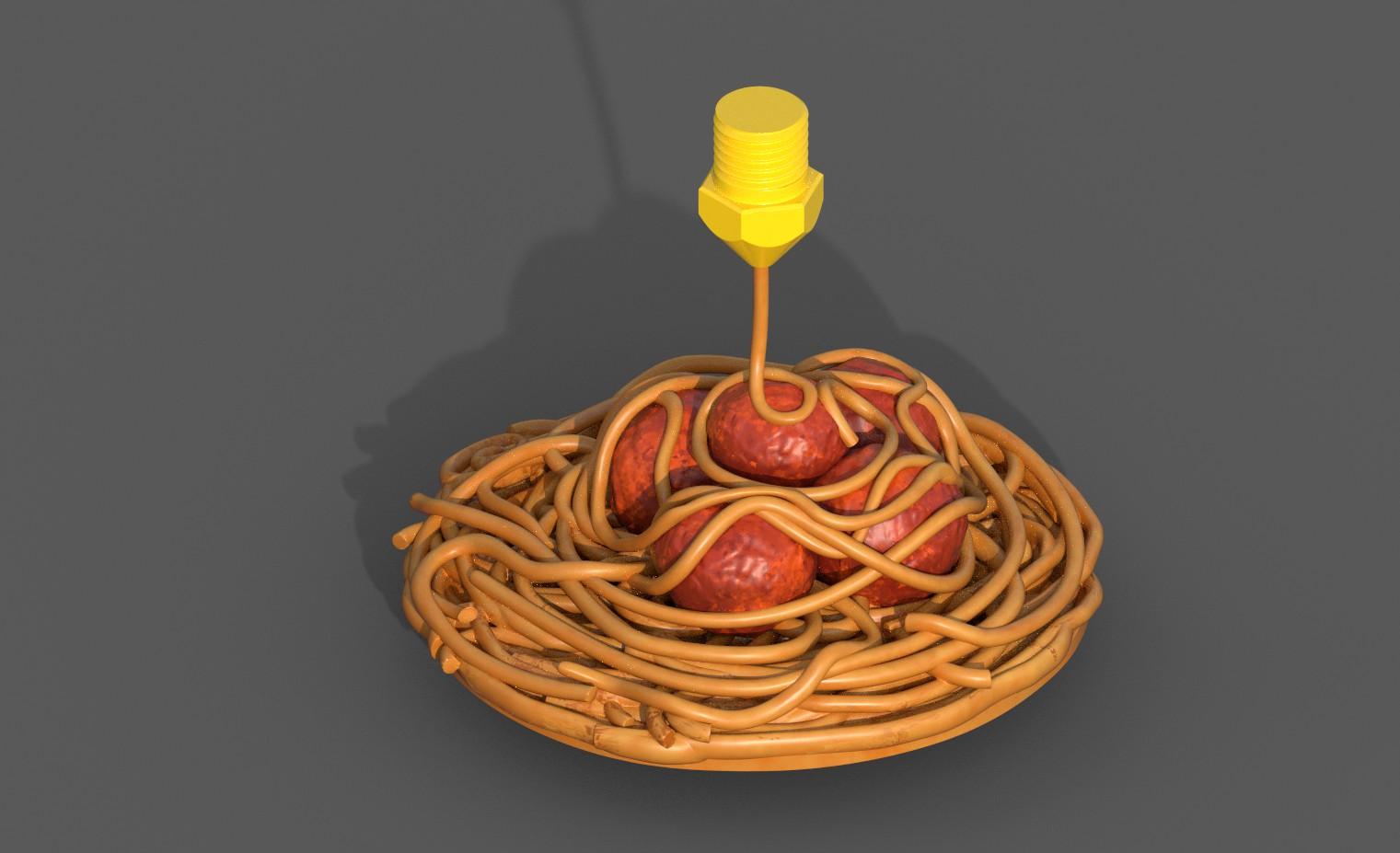 Spaghetti 3d model