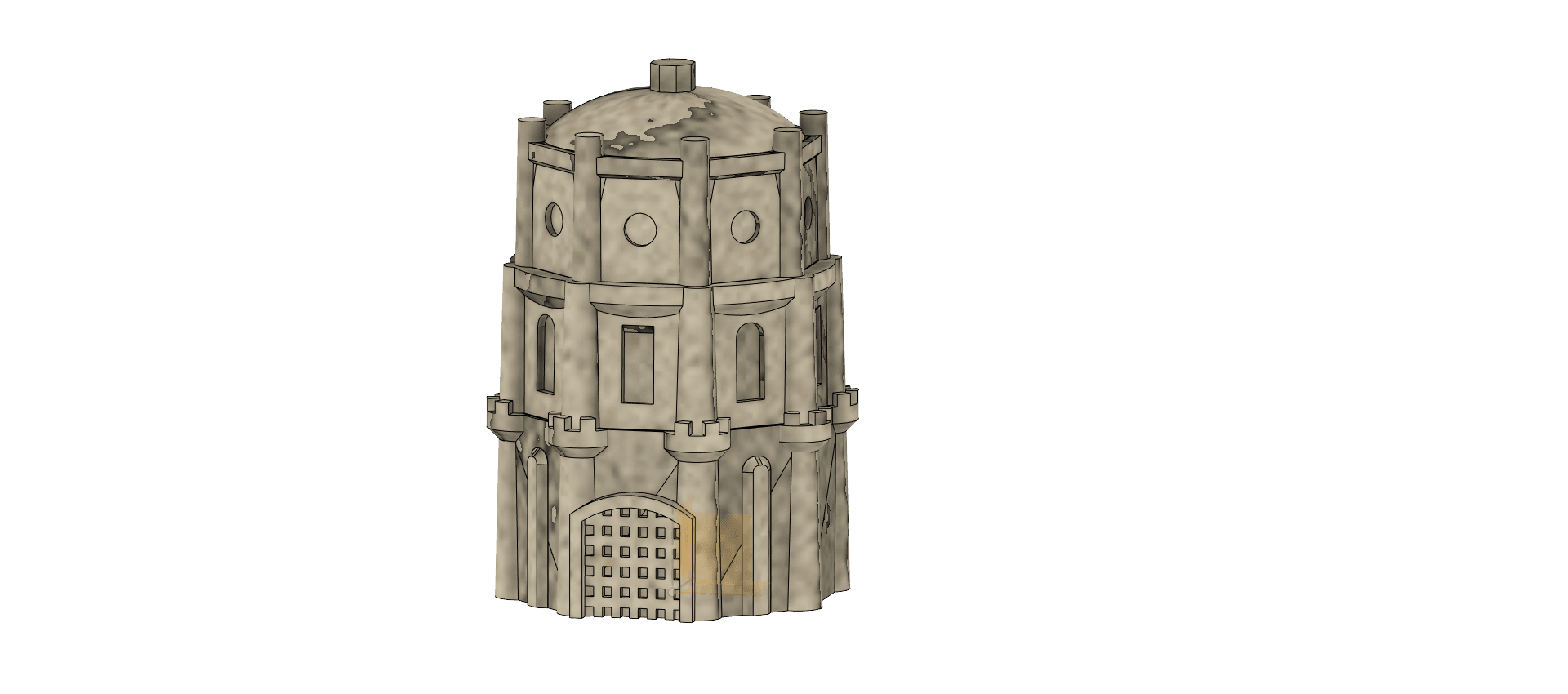 Octobox Sand Castle 3d model