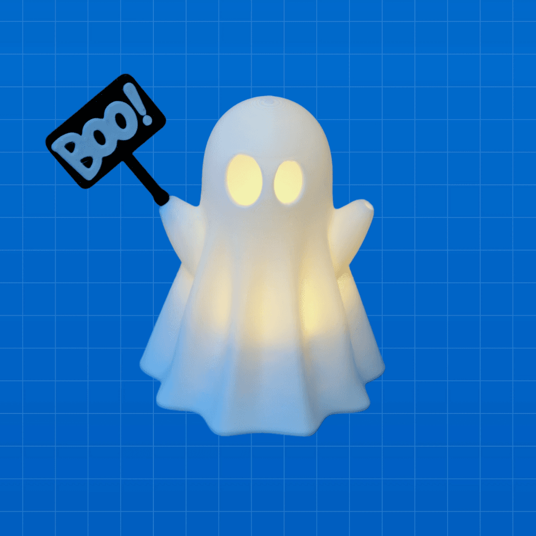 Silly Eyes Ghost Lamp 3d model