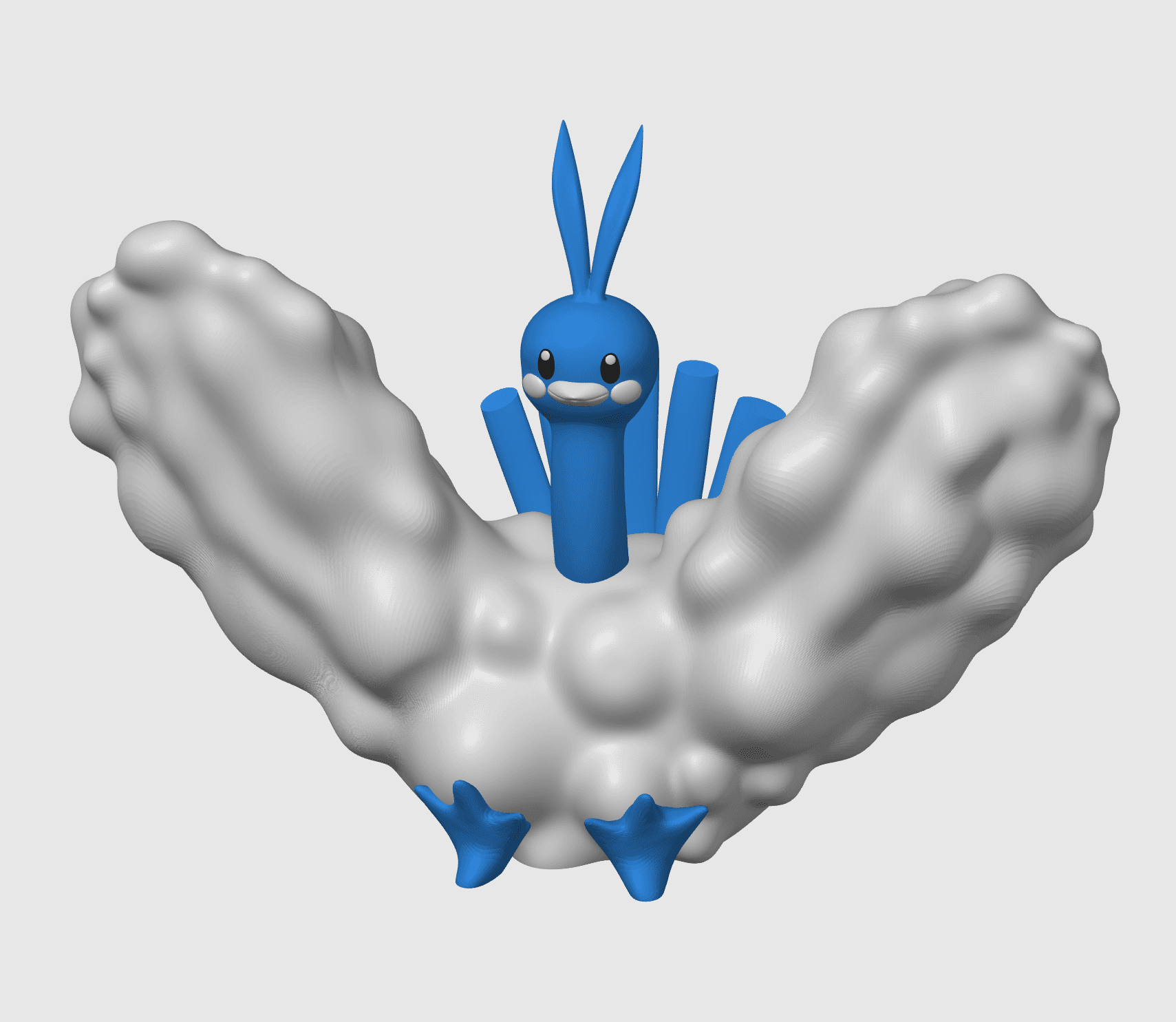 Altaria - Open Wings Pokemon (No Support) 3d model