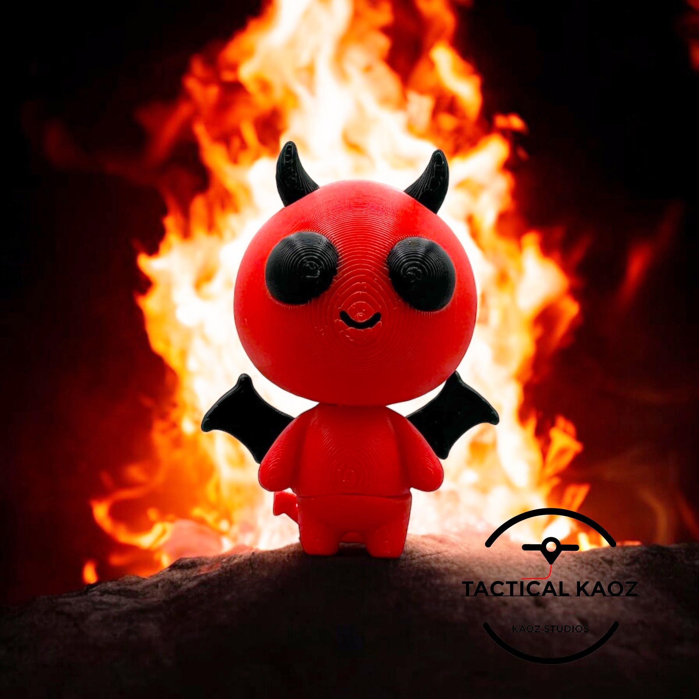 Little Devil Articulating Flexy - Wiggle and Stand  3d model