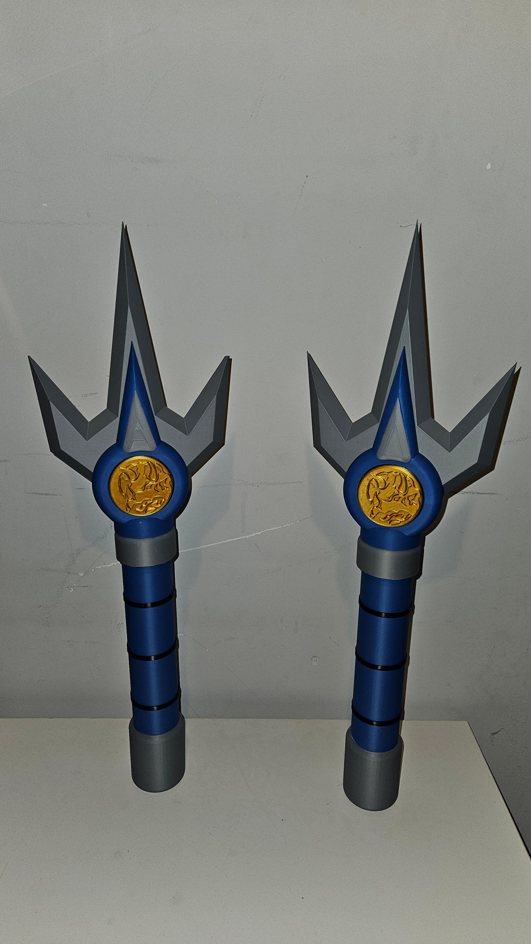 Blue Ranger Power Lance - Mighty Morphin Power Rangers 3d model