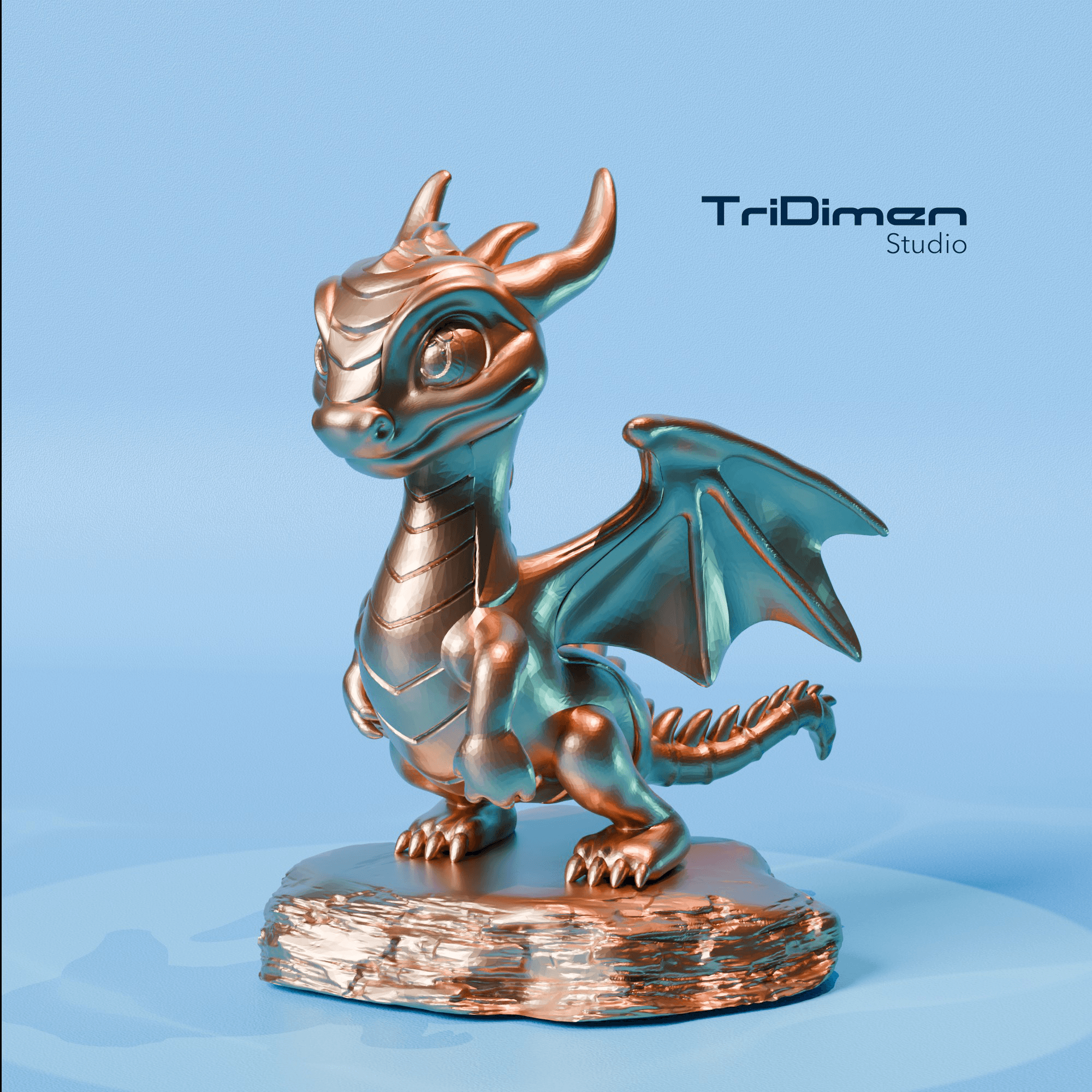 Cute Dragon 01 3d model