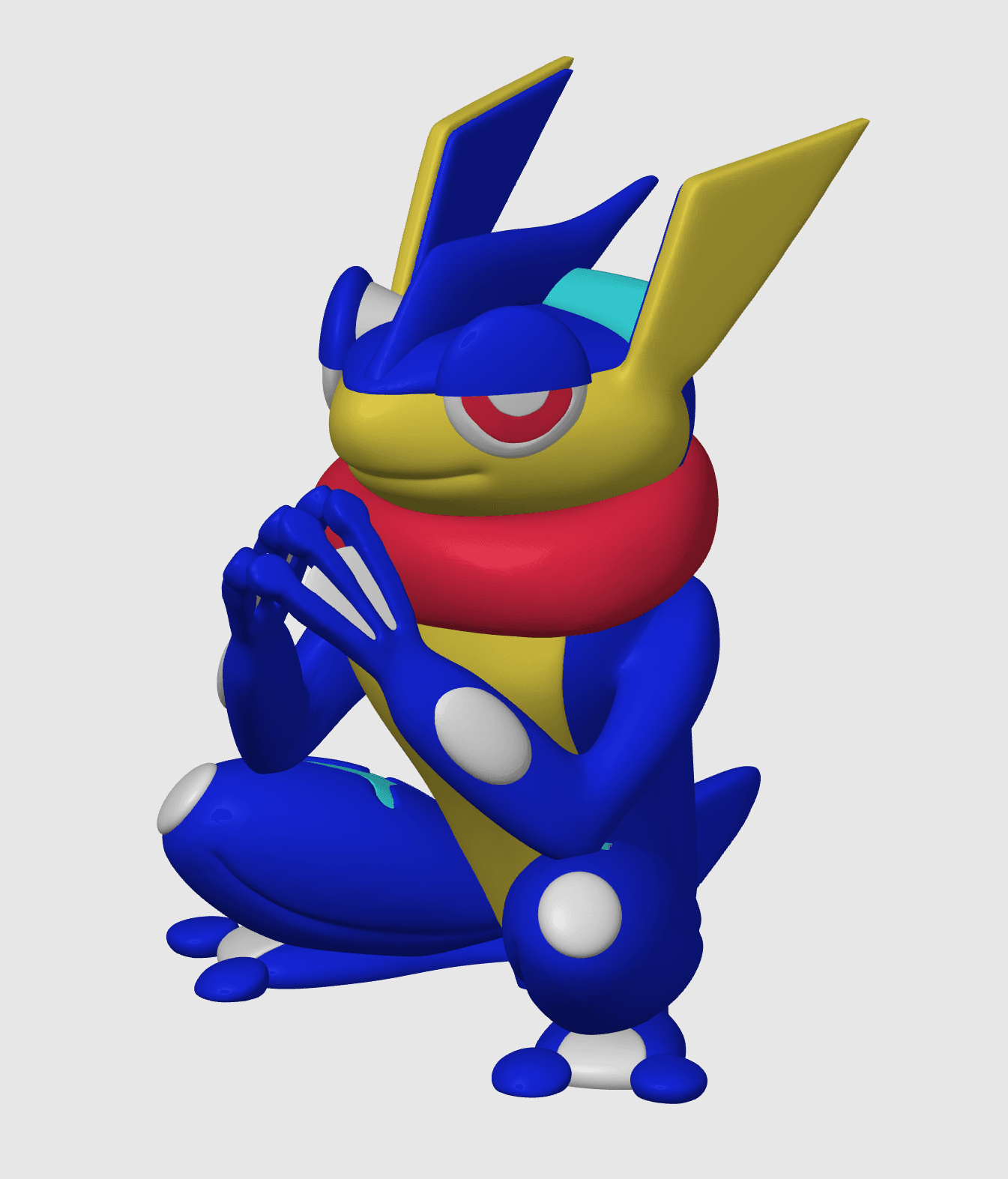 Greninja Pokemon (No support, 3mf included) 3d model