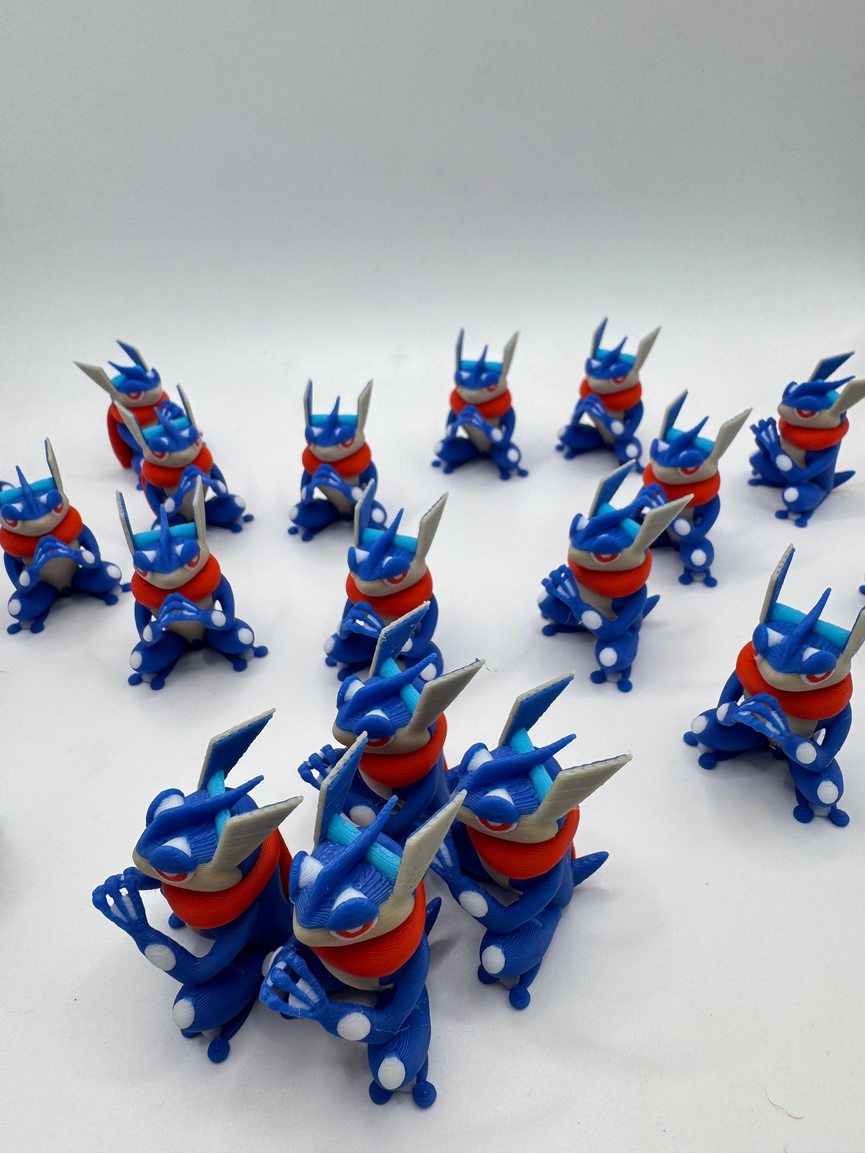 Greninja Pokemon (No support, 3mf included) 3d model