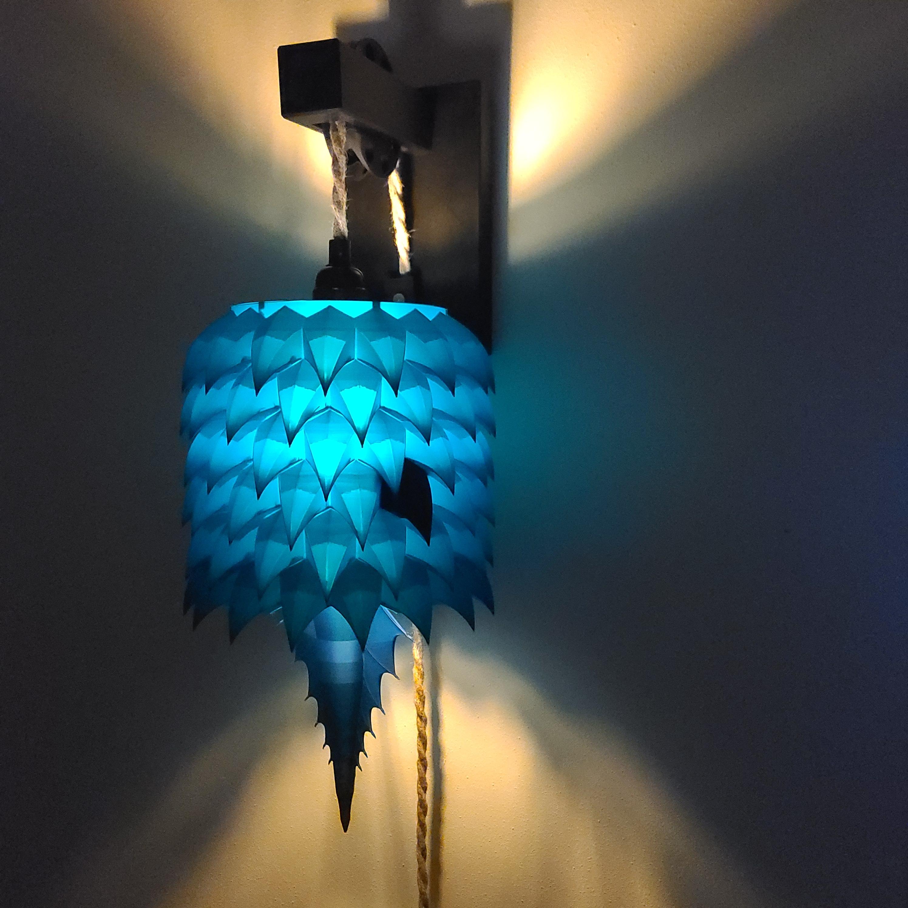 Dragon Scale Hanging Lamp #FunctionalArt 3d model