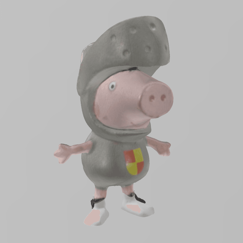 peppa pig warrior 3d model