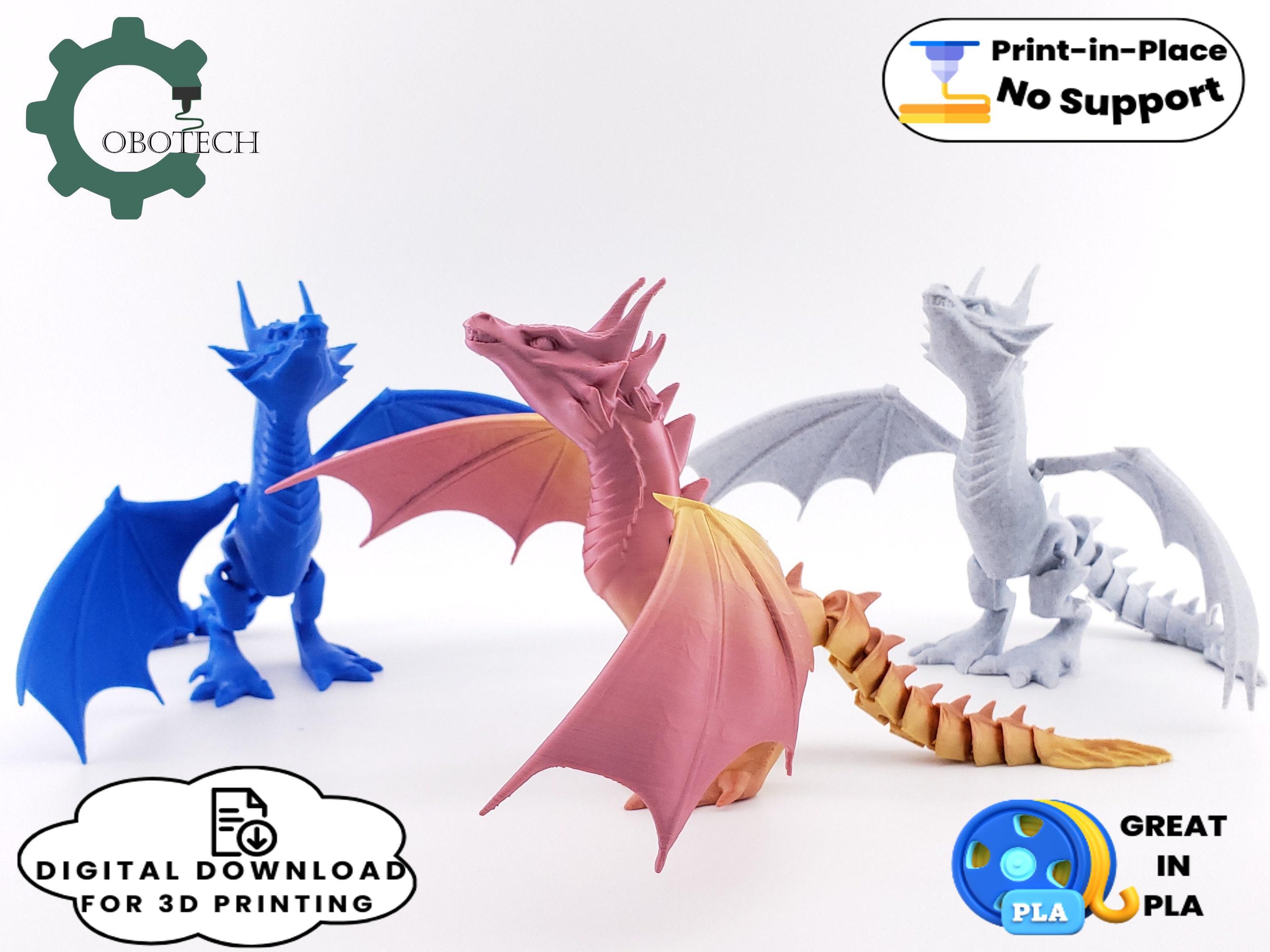 Cobotech Articulated Happy Dragon 3d model