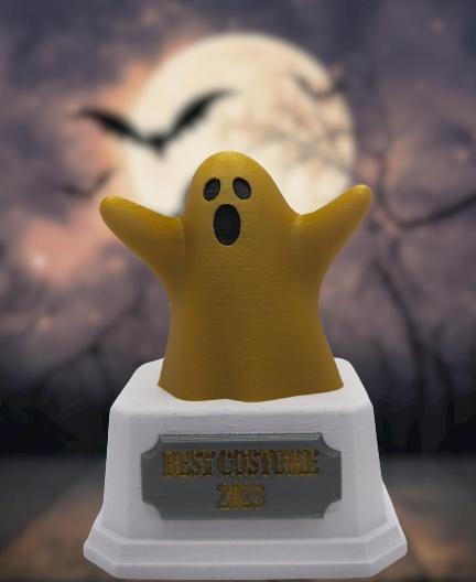 Ghosts  - Made a trophy for a costume contest with the Spooky Boo! - 3d model