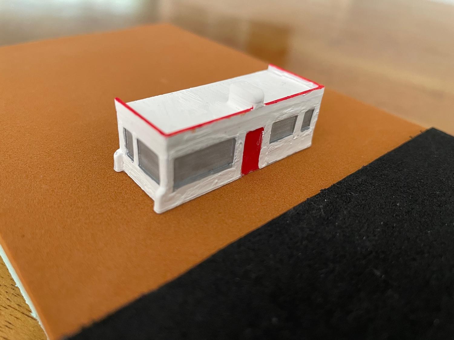 Z scale small diner 3d model