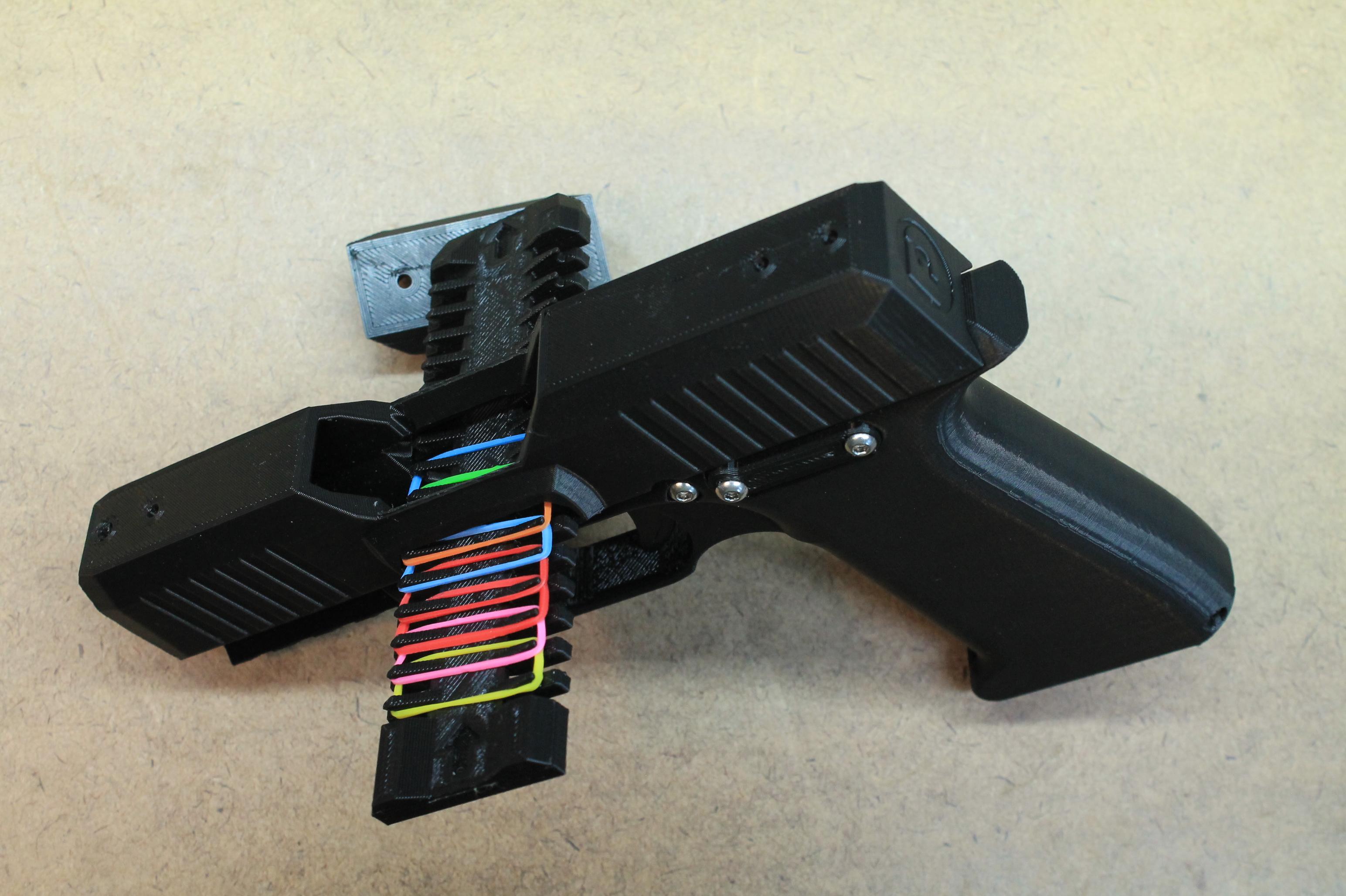 Mag Fed Mini Rubber Band Gun 3d model