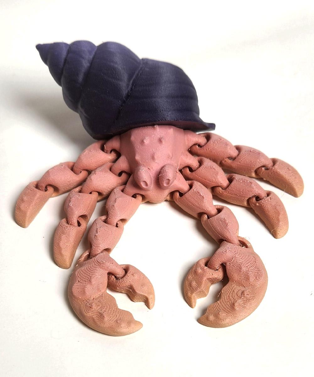 Articulated Crab in Shell  3d model
