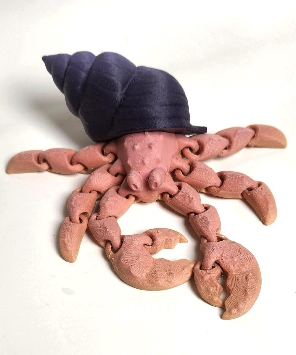 Articulated Crab in Shell  3d model