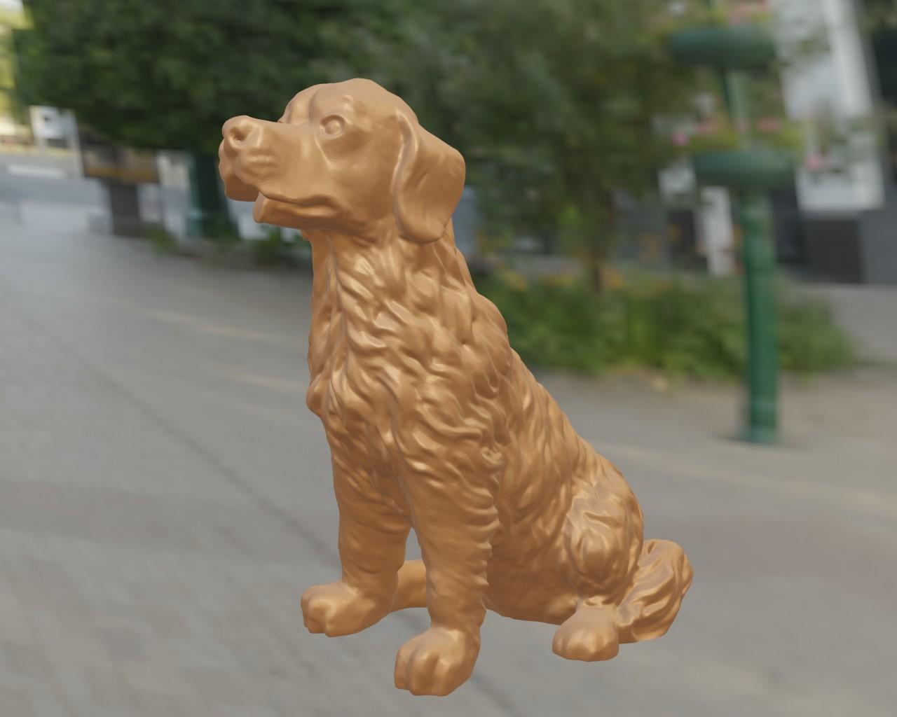 Golden retriever 3d model