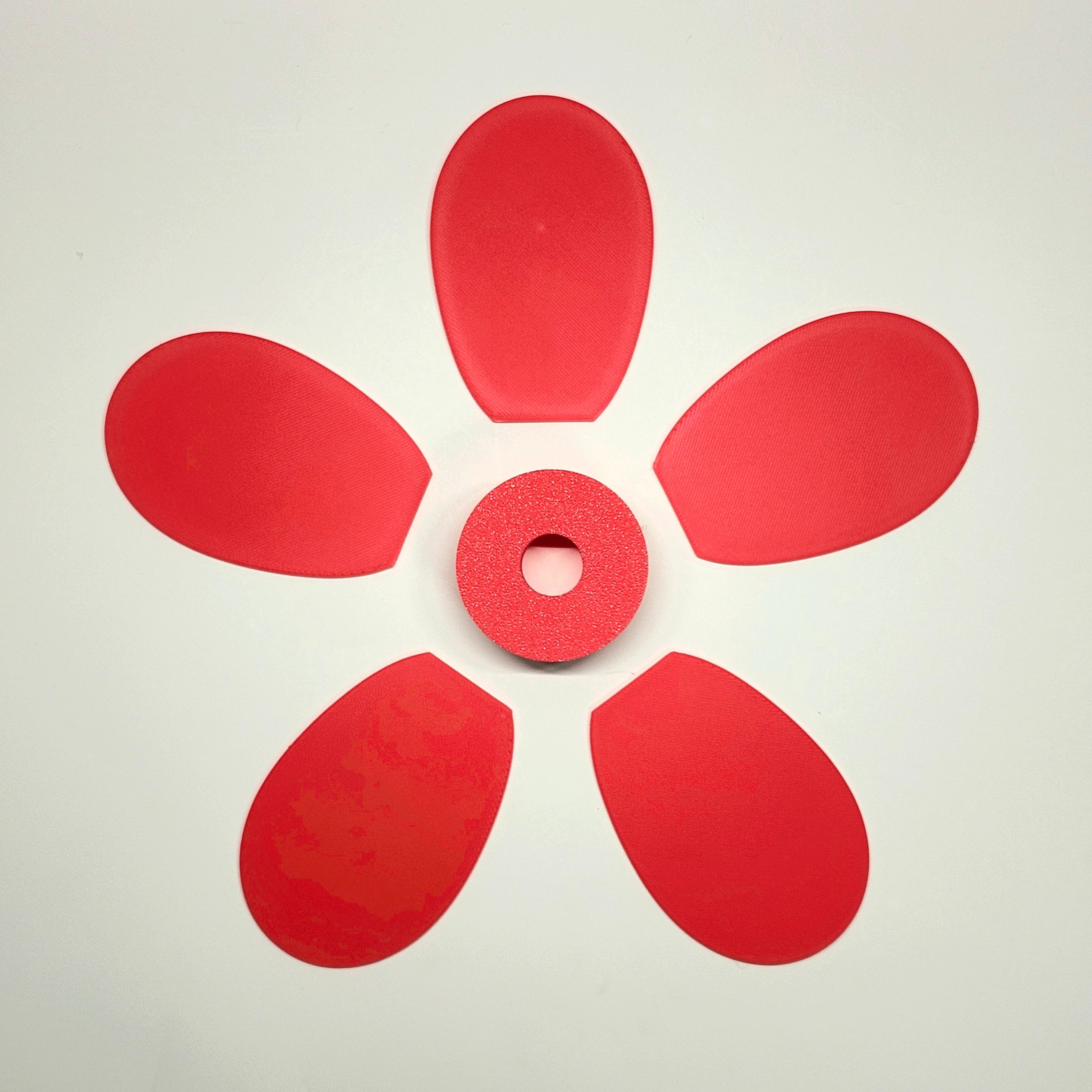 Build-Your-Own Flower Motif Pinwheel Modular Craft Kit 3d model