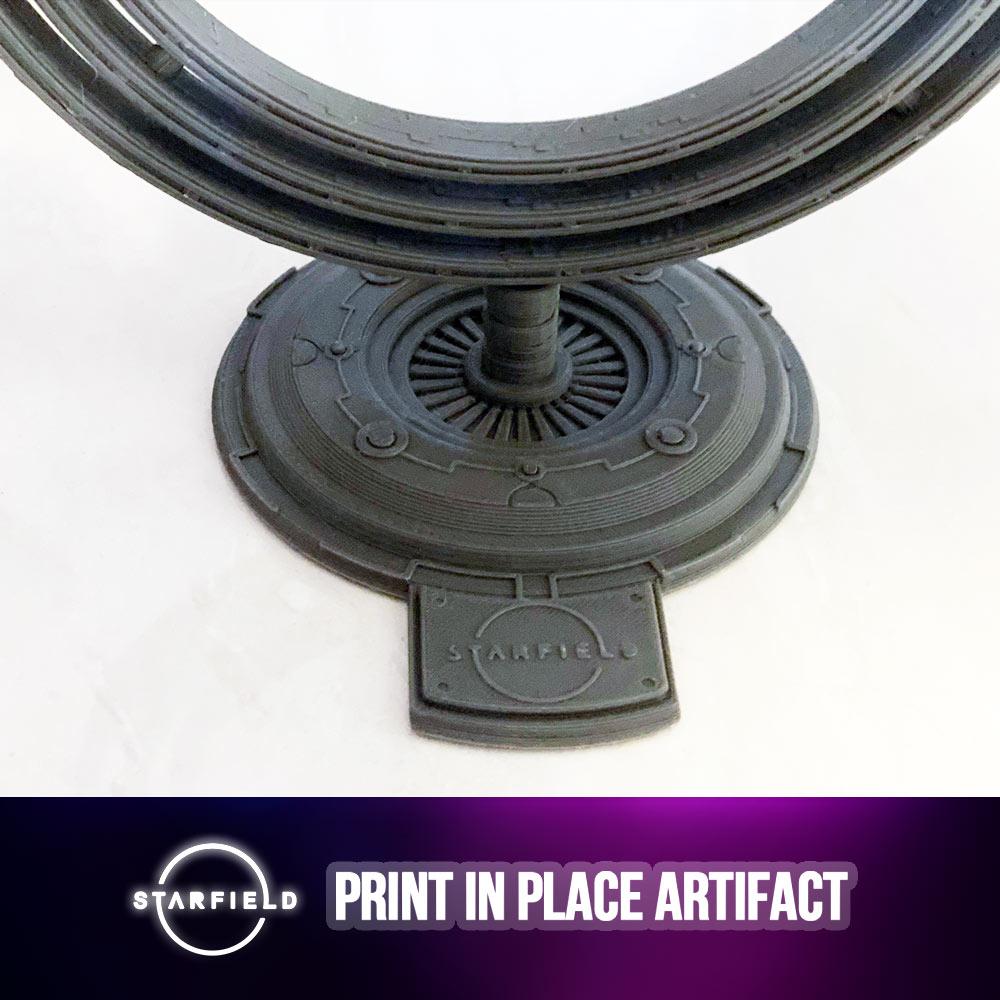 Starfield Artifact Spinner - Print in Place 3d model