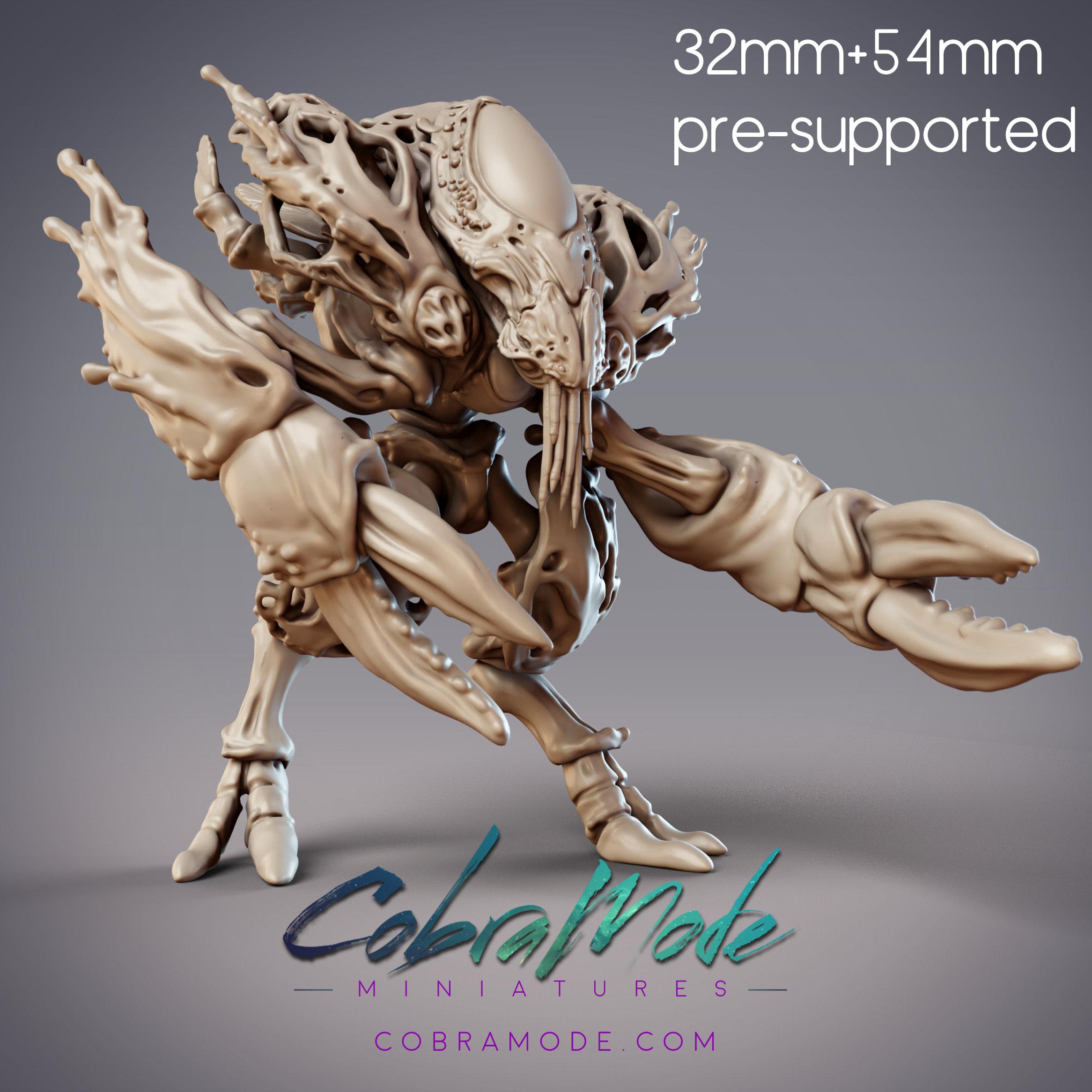 Crab Biomech - Brachyur, Lemurian Sandwalker (Pre-Supported) 3d model