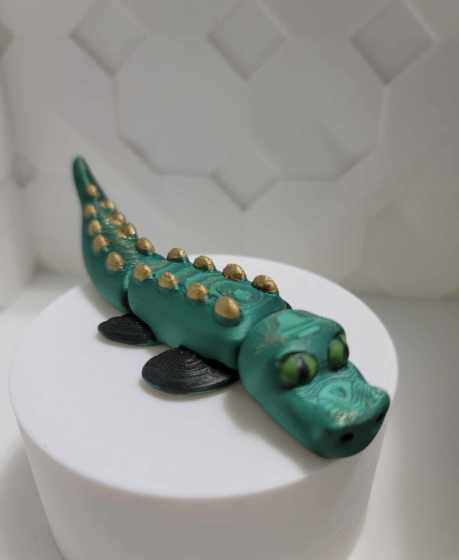 Cute Flexi Crocodile - Cute Flexi Crocodile! - 3d model