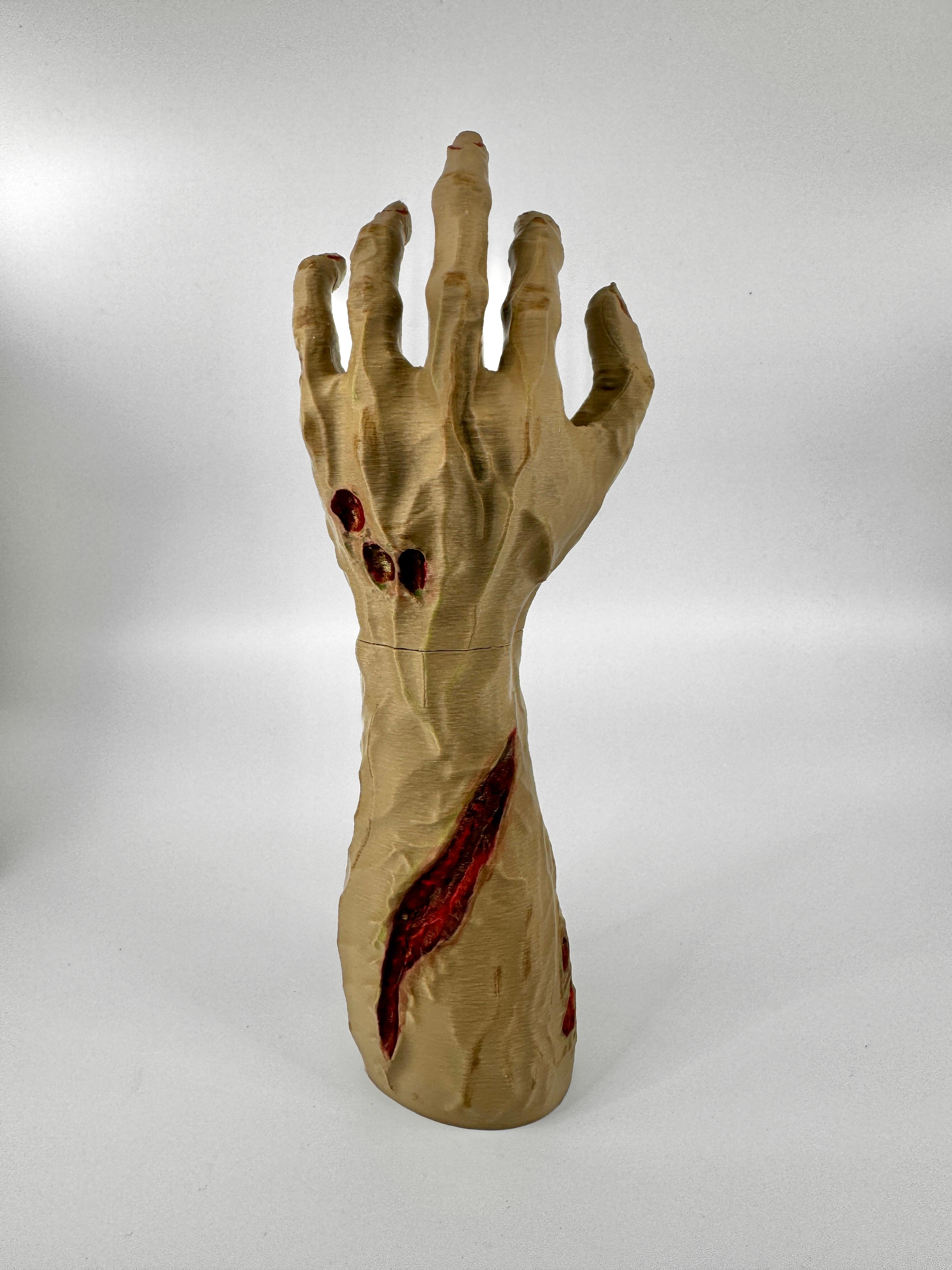 zombie arm garden stake 3d model