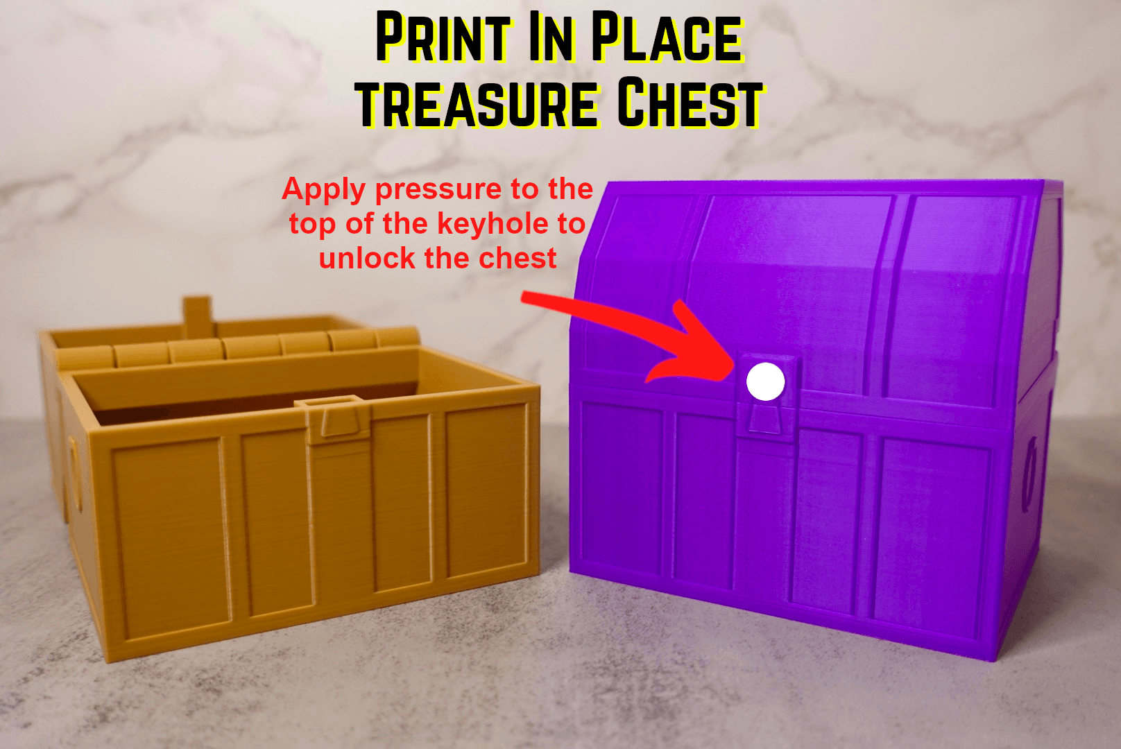 Treasure Chest (Press Lock) 3d model