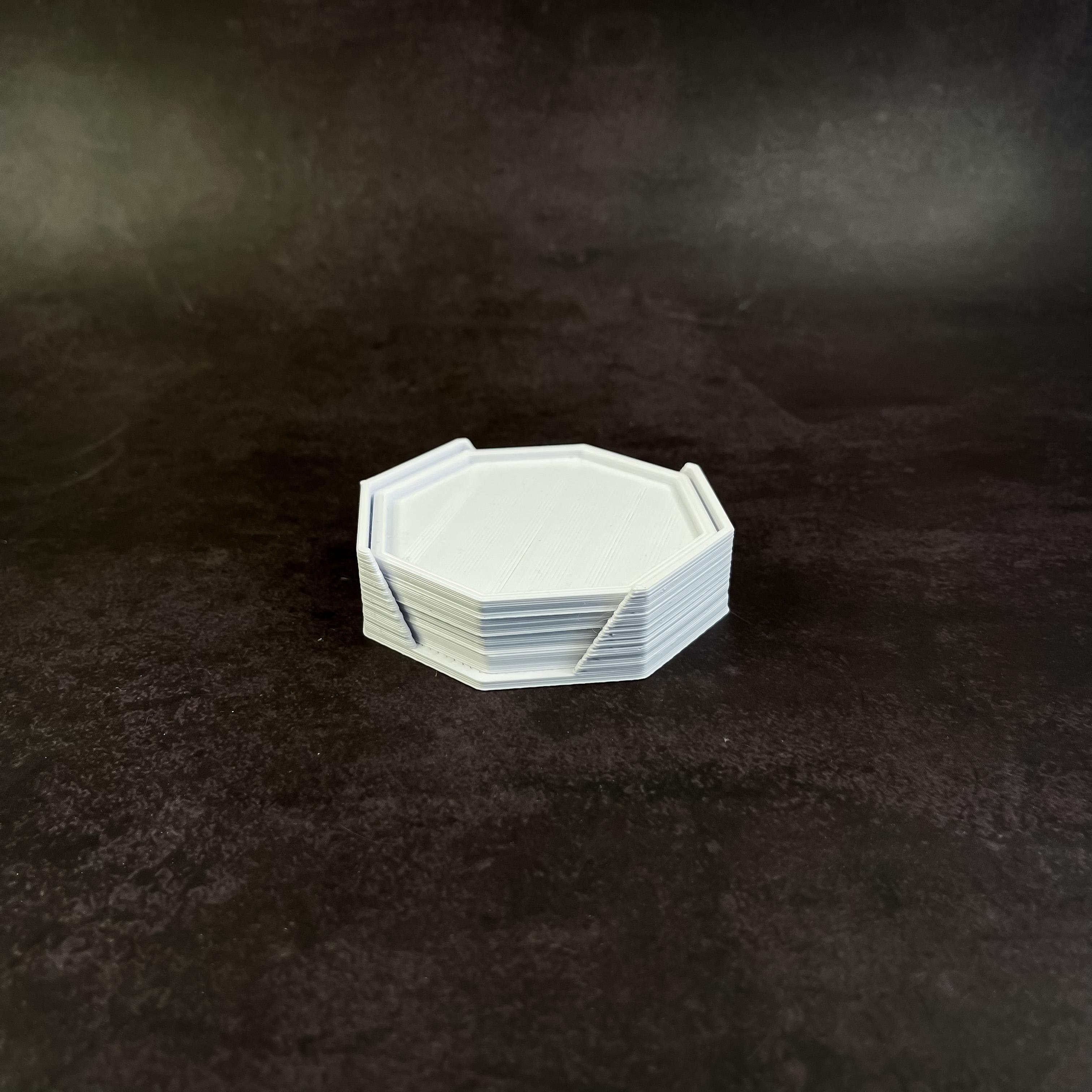 Octagon Coasters 3d model