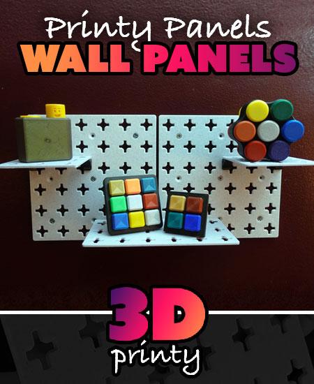 Printy Panels - Wall Panels 3d model