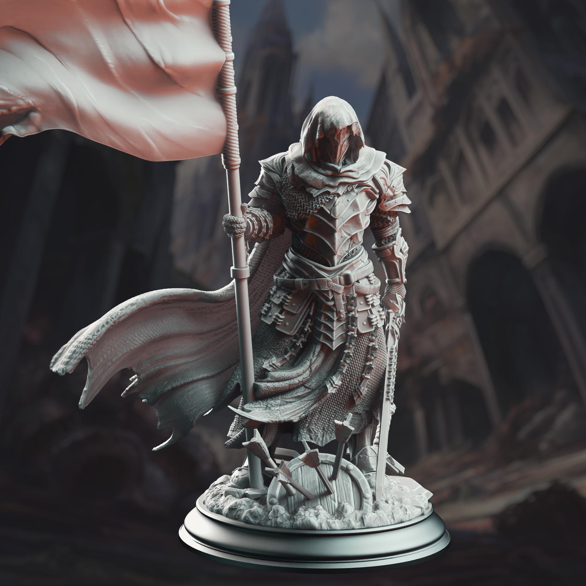 Banner Knight - Florian the Fallen 3d model