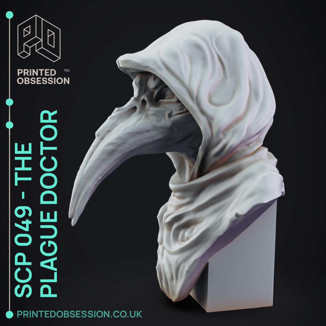 STL file Plague Doctor Mask (SCP-049) 🩺・3D printable model to  download・Cults