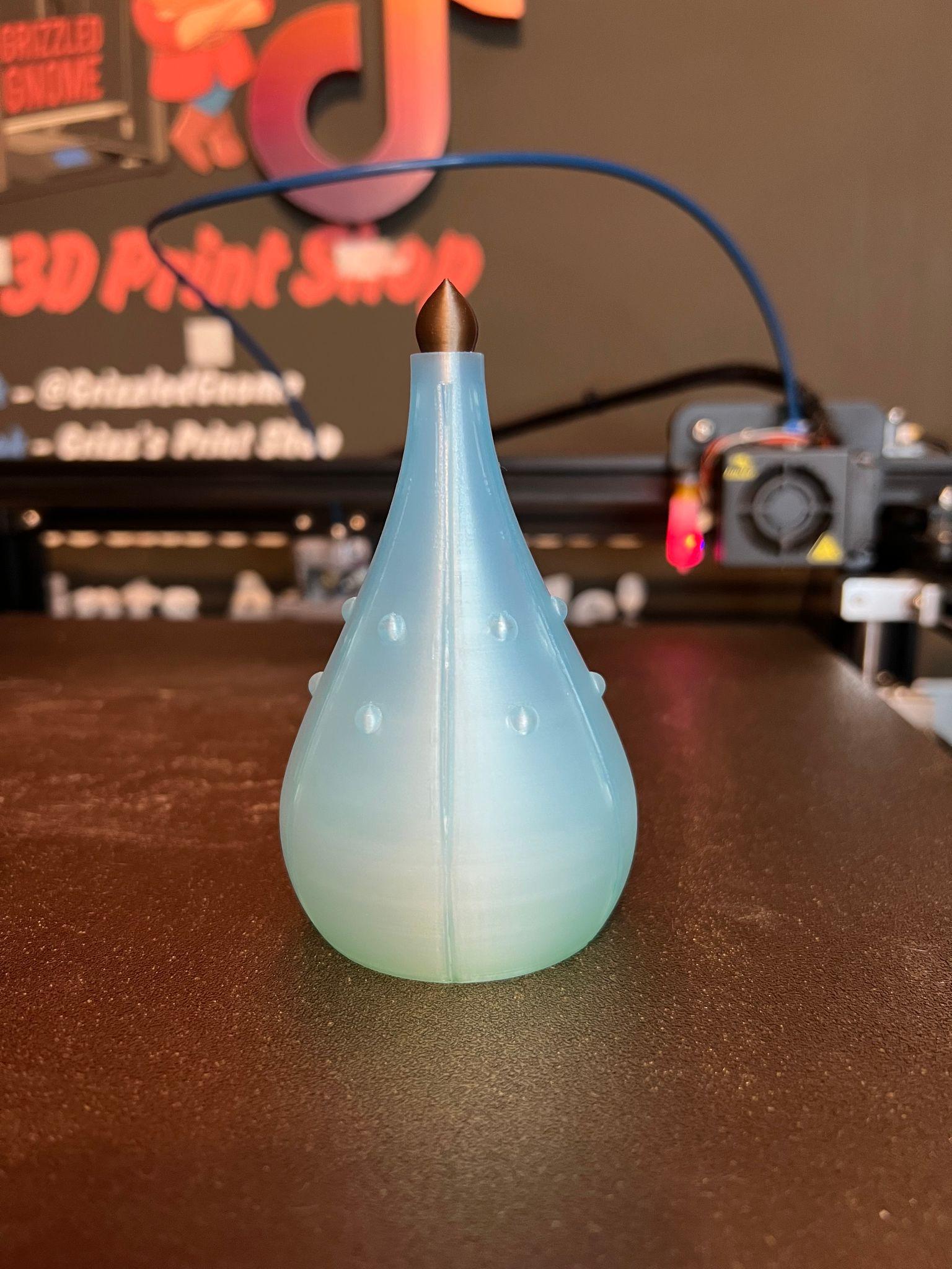 Potion bottle - Twisty - Print in place 3d model