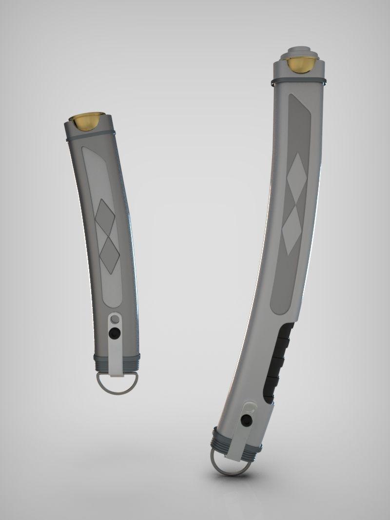 Ahsoka Tano Lightsabers 3d model