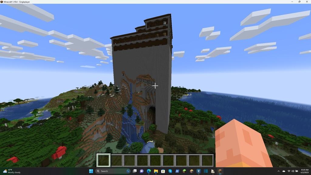 Minecraft Mansion Tower 3d model