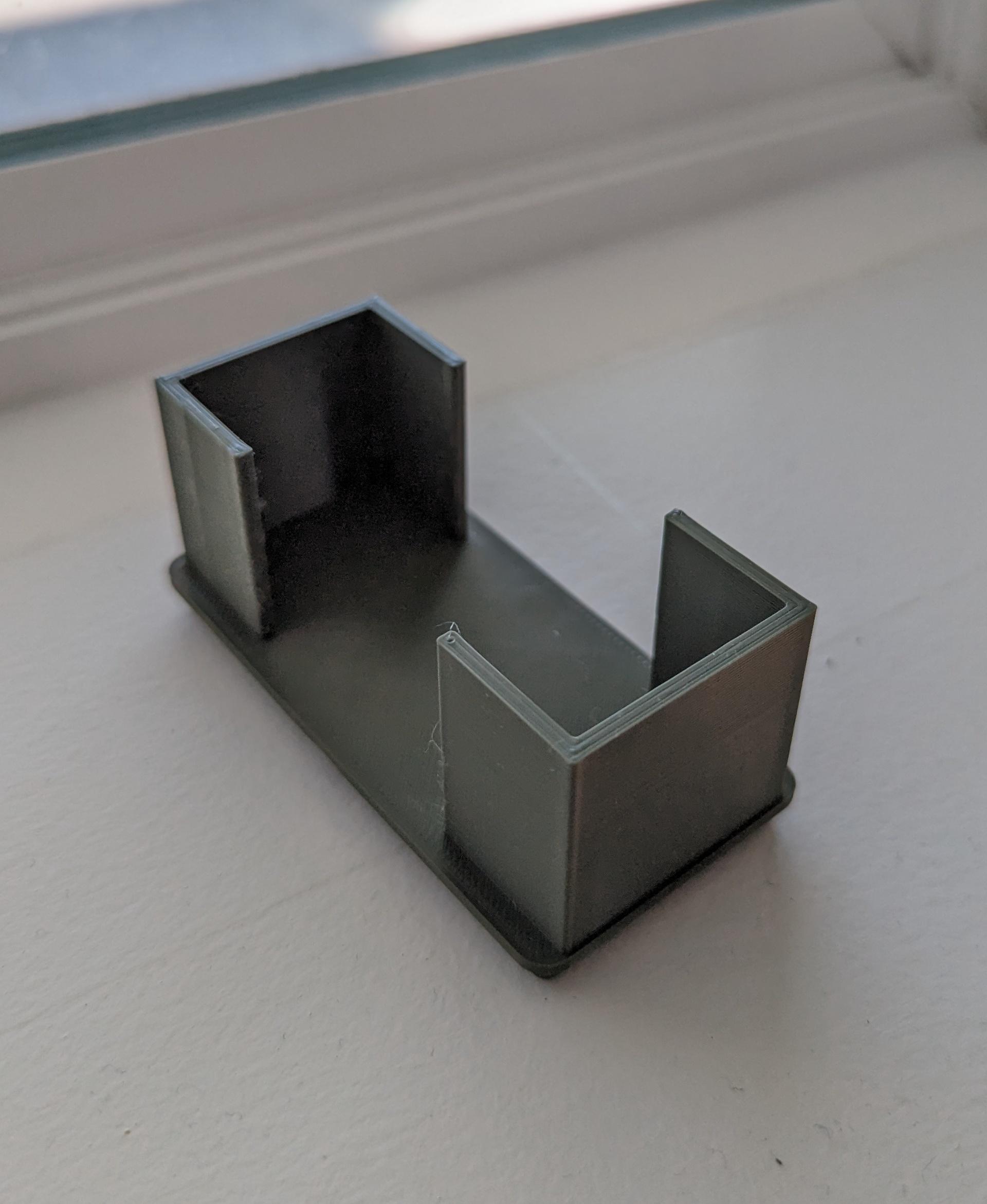 Parametric rectangular holder for Gridfinity 3d model