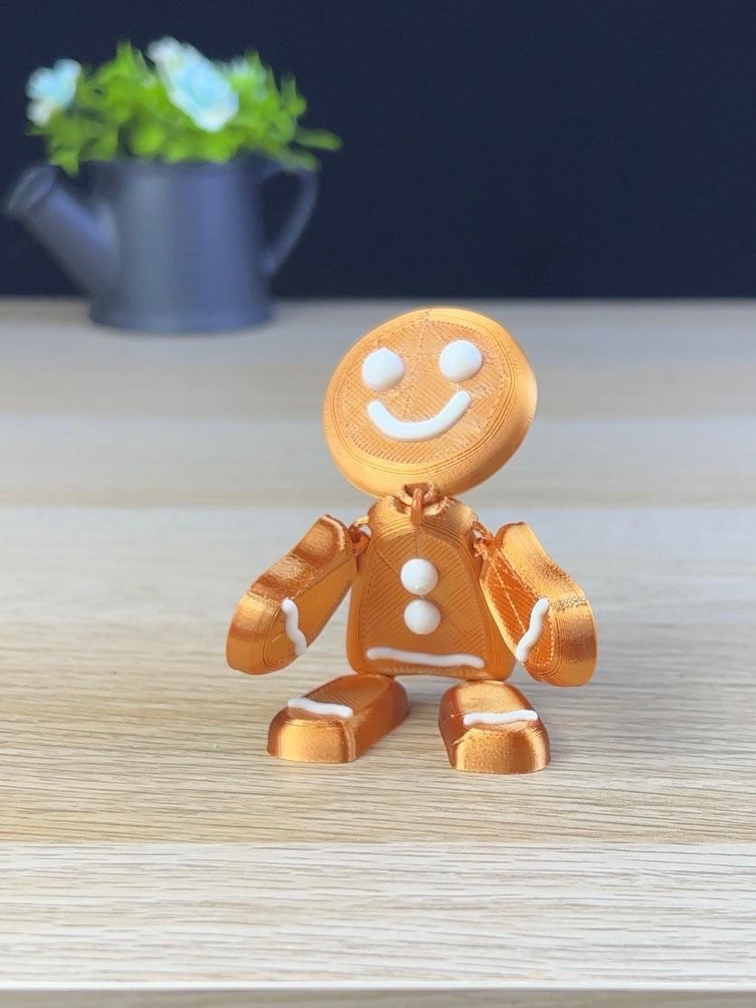 Articulated gingerbread man  3d model
