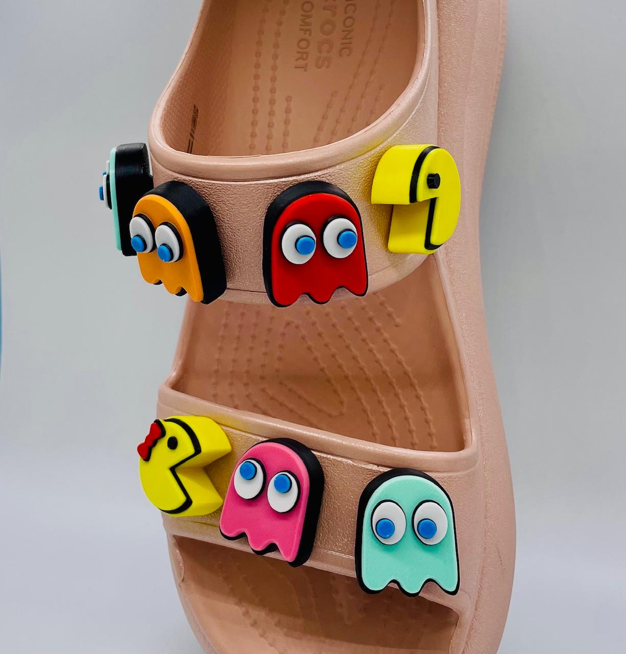 Pac-Man & Ms. Pac-Man Shoe Charms 3d model