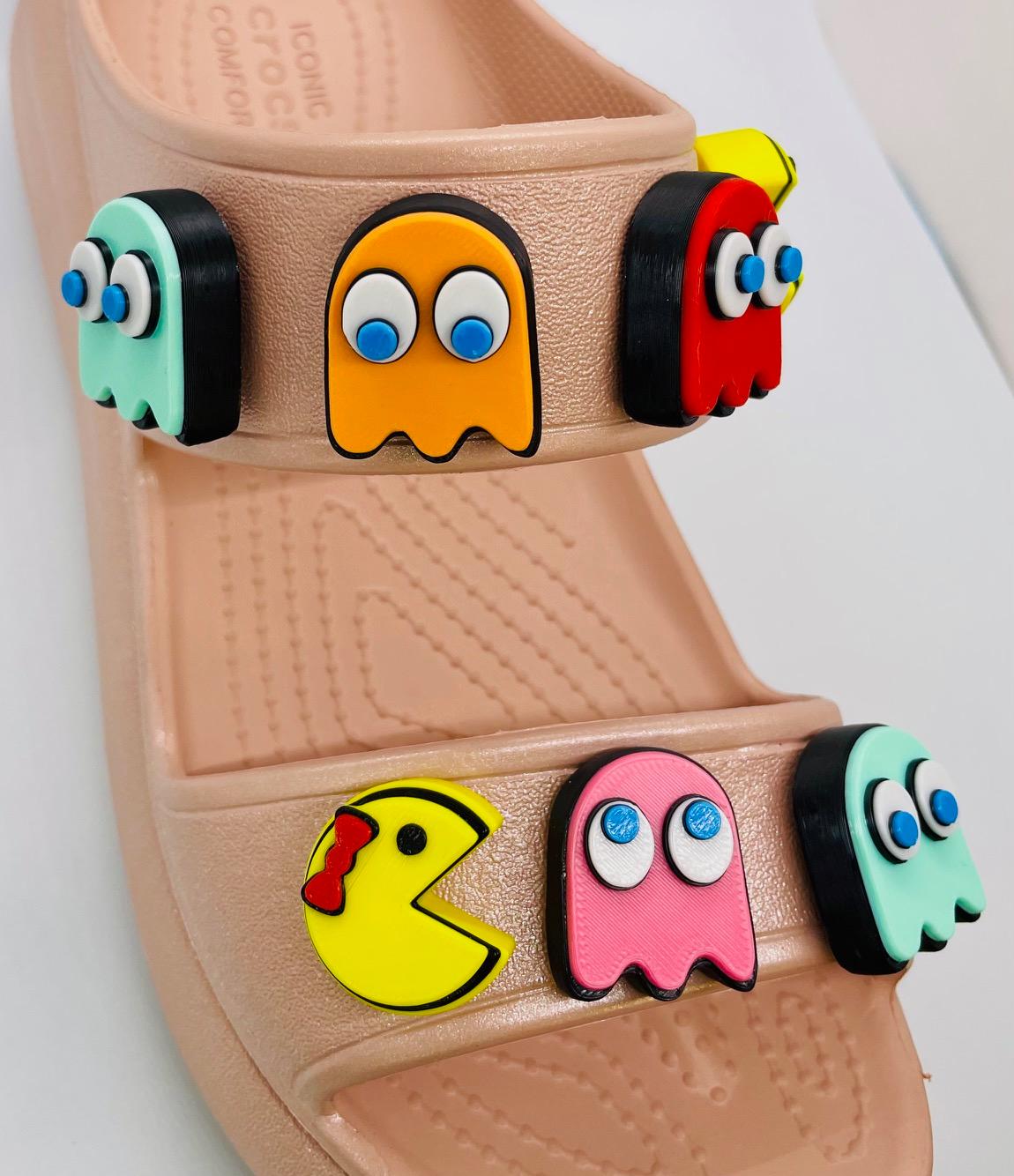 Pac-Man & Ms. Pac-Man Shoe Charms 3d model