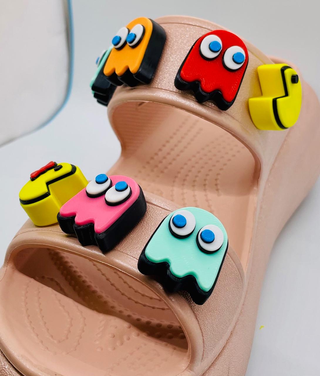 Pac-Man & Ms. Pac-Man Shoe Charms 3d model