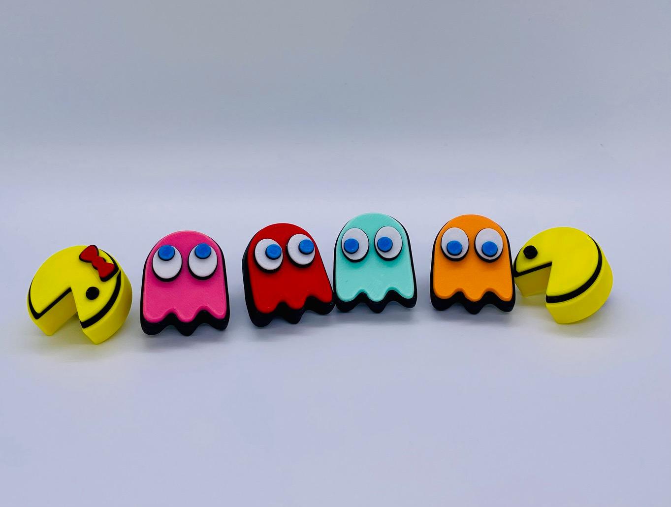 Pac-Man & Ms. Pac-Man Shoe Charms 3d model