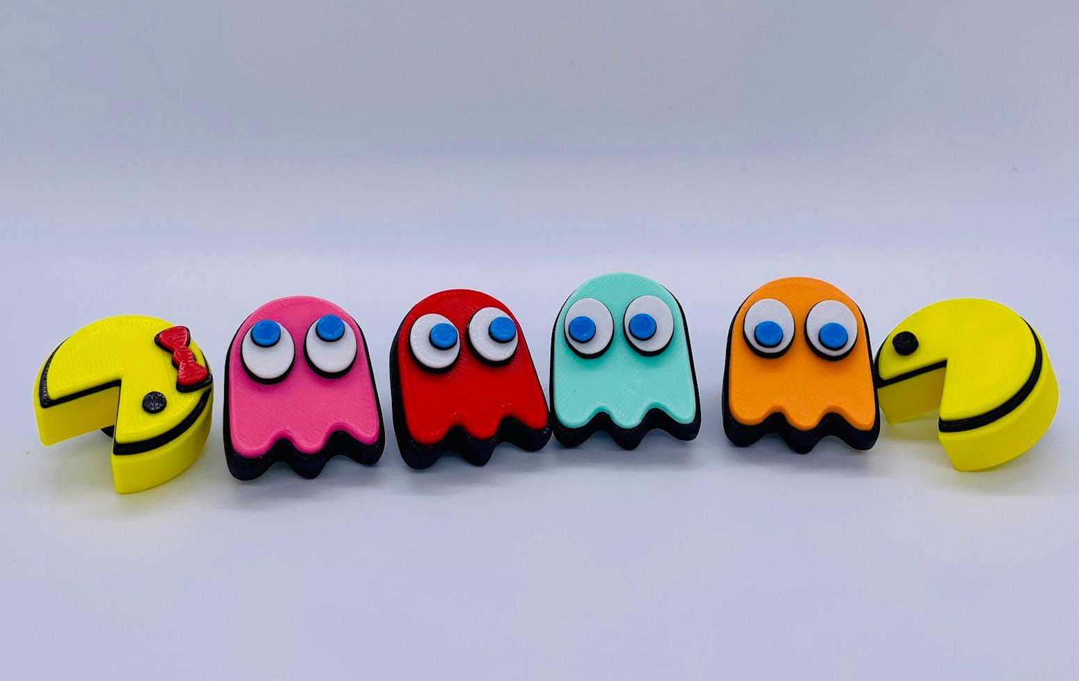 Pac-Man & Ms. Pac-Man Shoe Charms 3d model