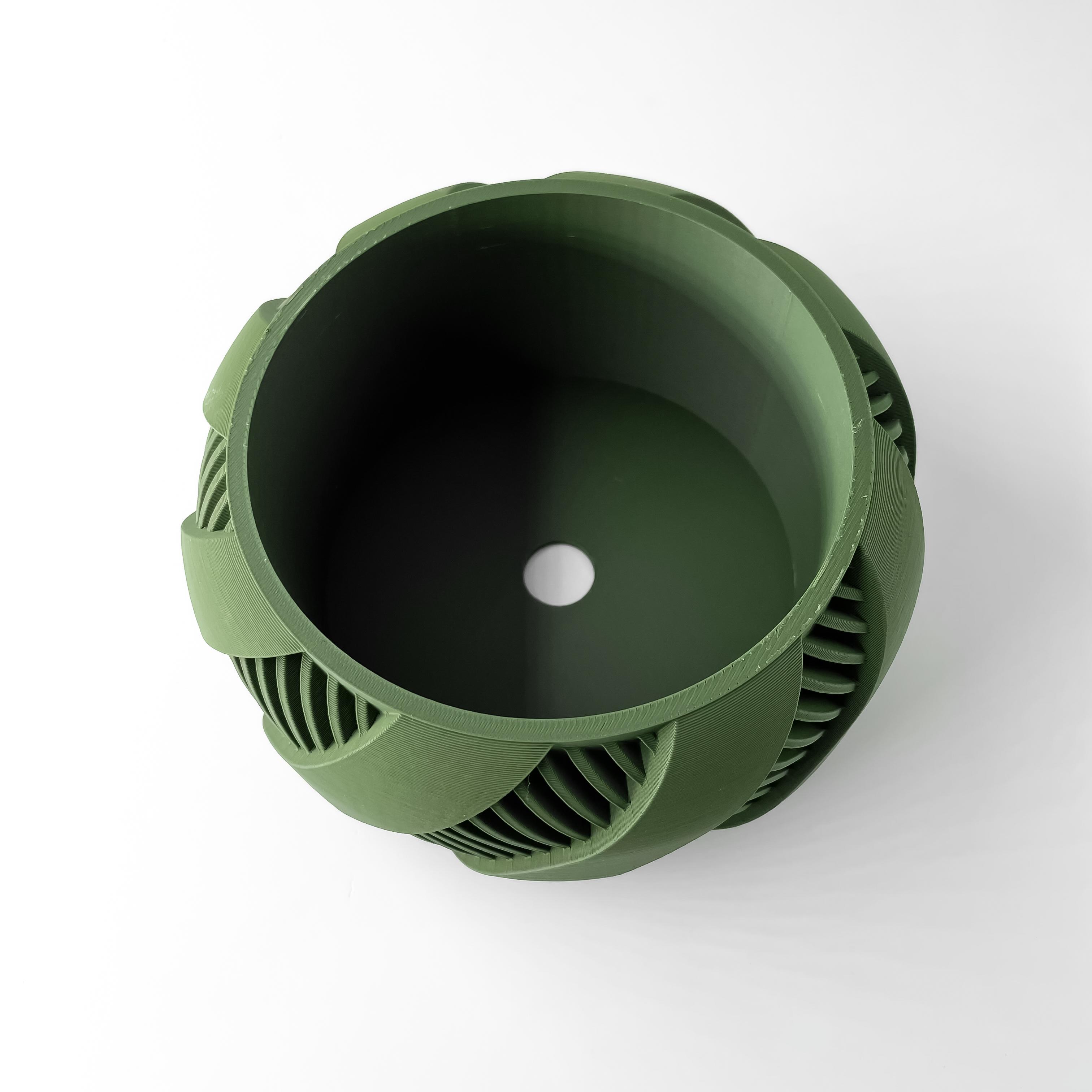 The Brimo Planter Pot with Drainage Tray & Stand Included | Modern and Unique Home Decor 3d model