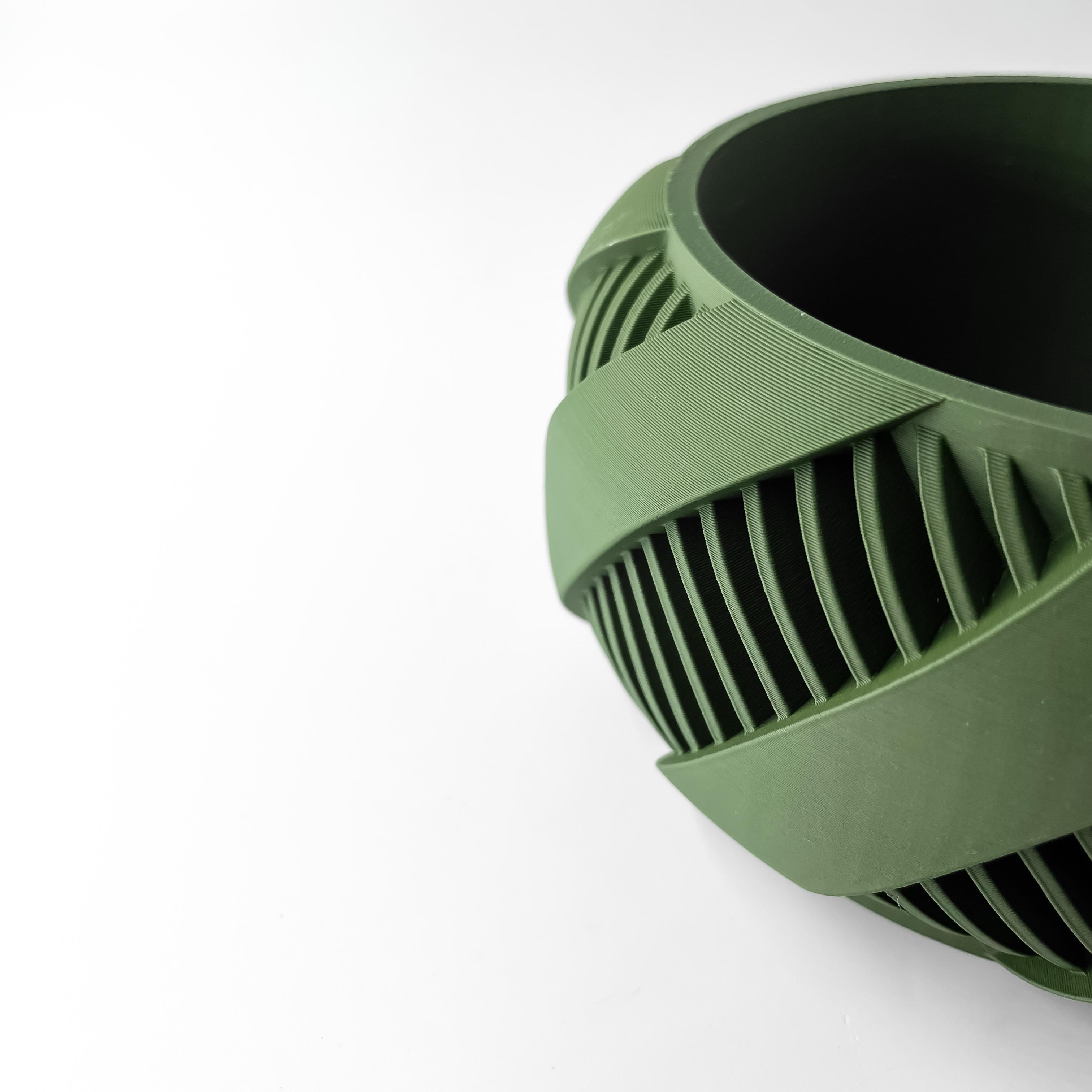 The Brimo Planter Pot with Drainage Tray & Stand Included | Modern and Unique Home Decor 3d model