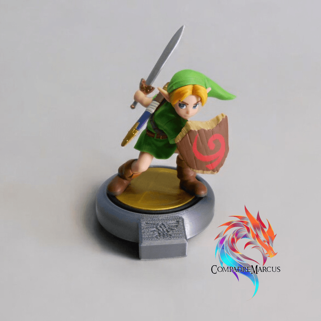 AMIIBO SIMPLE DISPLAY WITH LOGO - set of 7 3d model