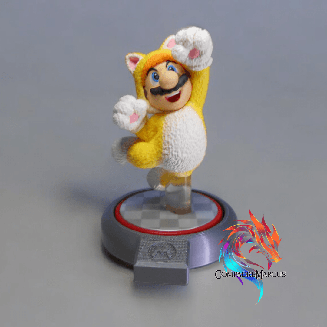 AMIIBO SIMPLE DISPLAY WITH LOGO 3d model