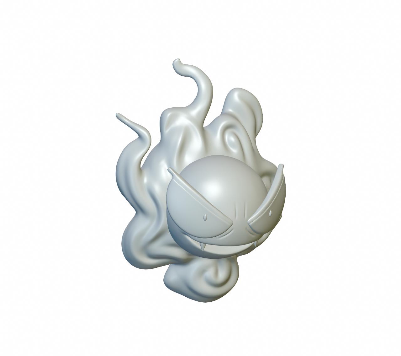 Pokemon Gastly #92 - Optimized for 3D Printing 3d model