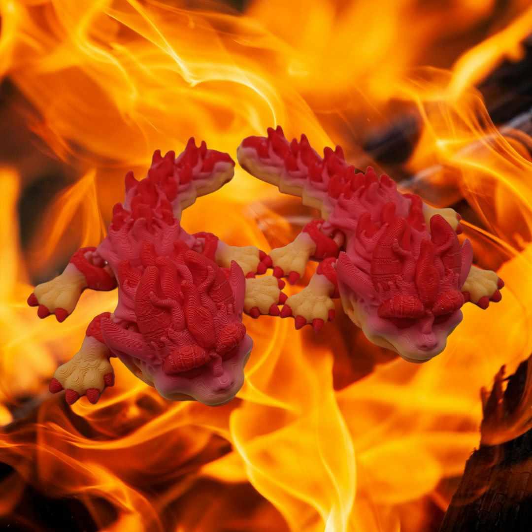 Mini Fire Dragon 3d model