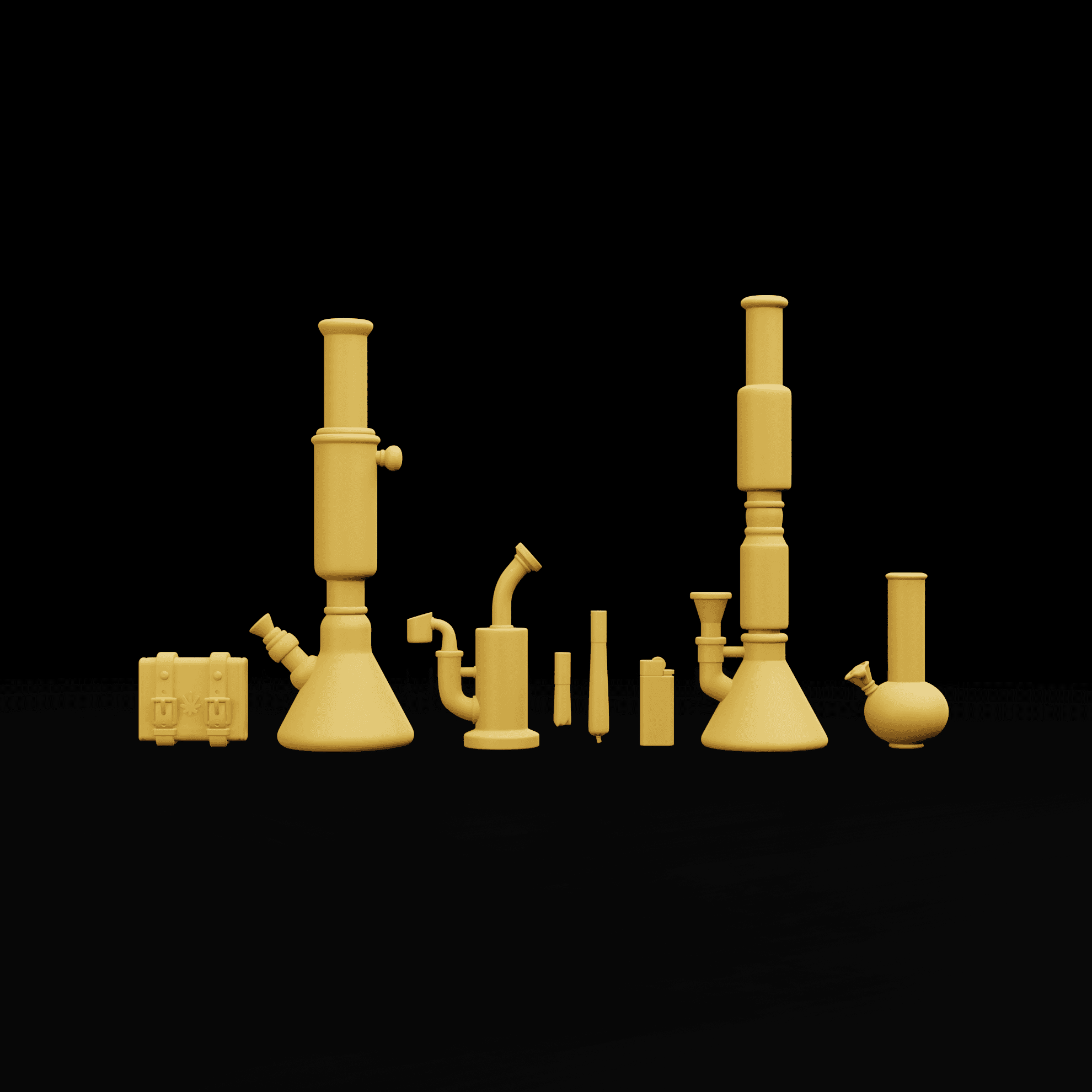 420 Accessory pack 3d model