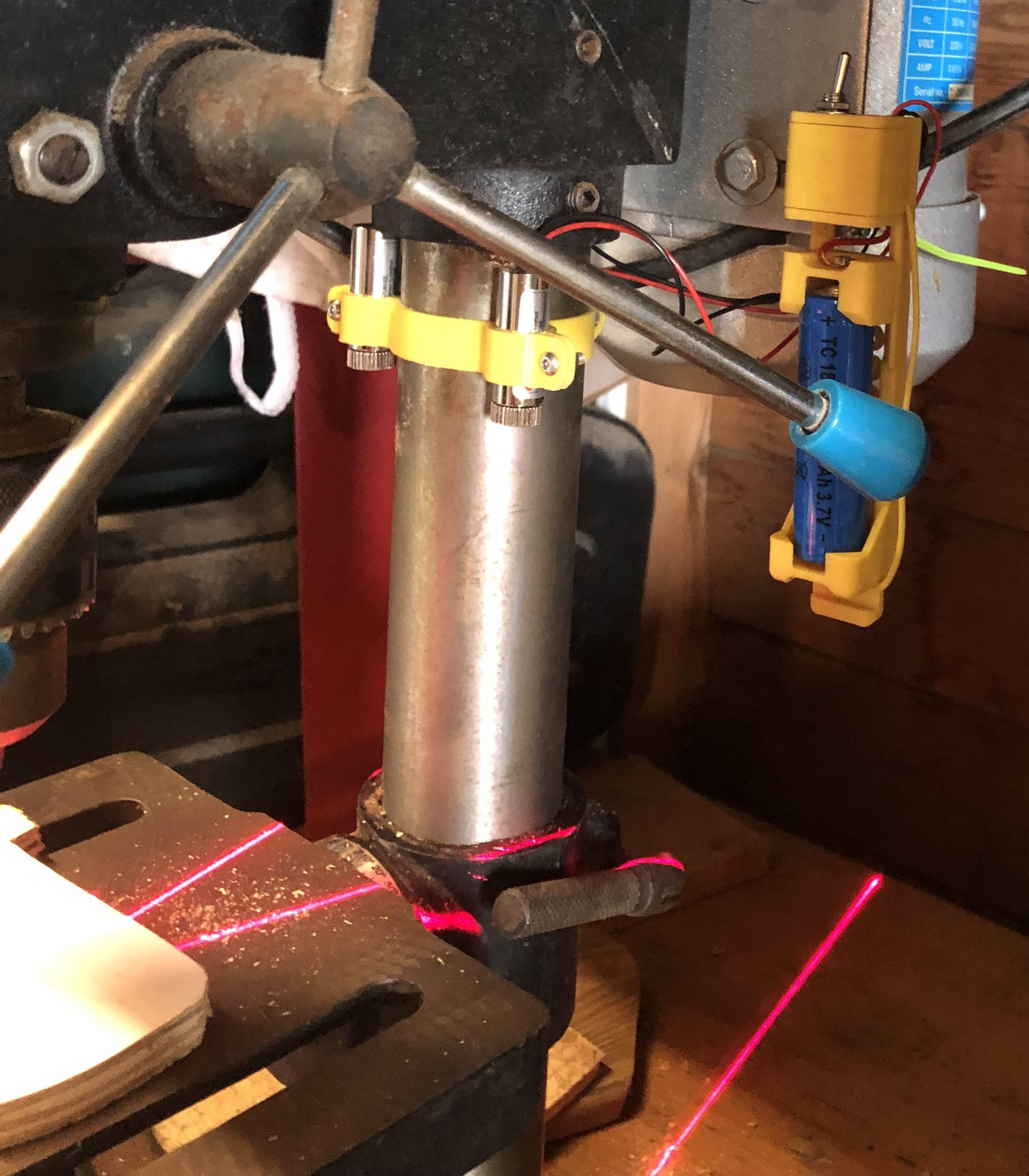 DIY crosshair Laser for drillpress 3d model