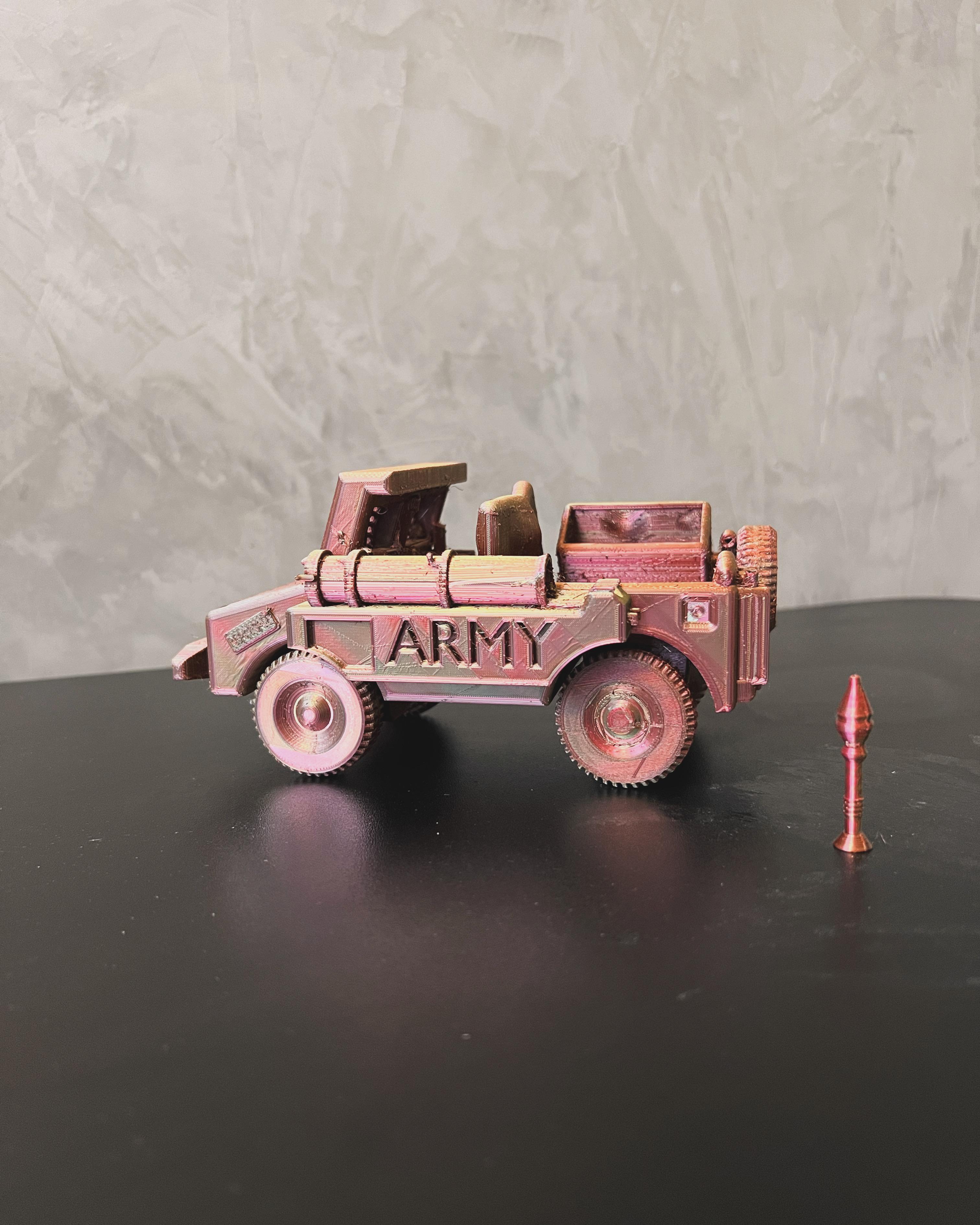 VEHICLE ARMY - PRINT-IN-PLACE - NO SUPPORTS ! 3d model