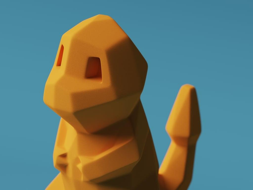 Low-Poly Charmander - Remastered 3d model