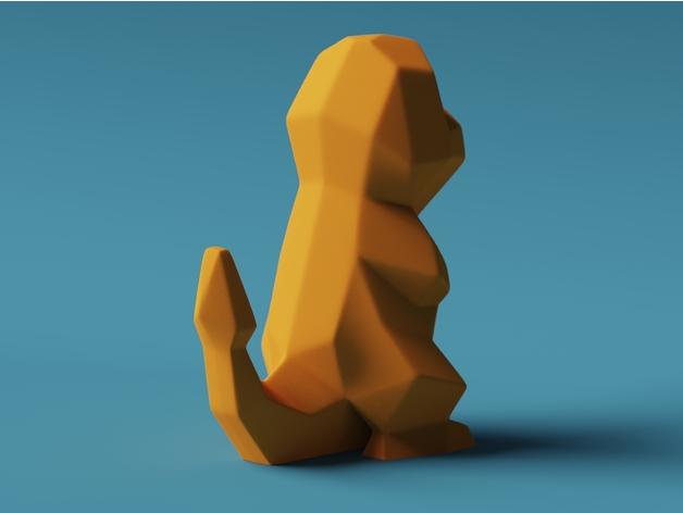 Low-Poly Charmander - Remastered 3d model